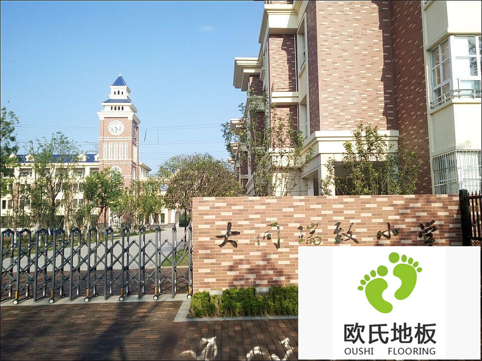 湖南長沙大同瑞致小學室內籃球館、羽毛球運動木地板案例